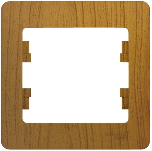 Рамка горизонтальная Systeme Electric Glossa 1-м. дерево фото Рамка горизонтальная Systeme Electric Glossa 1-м. дерево картинка